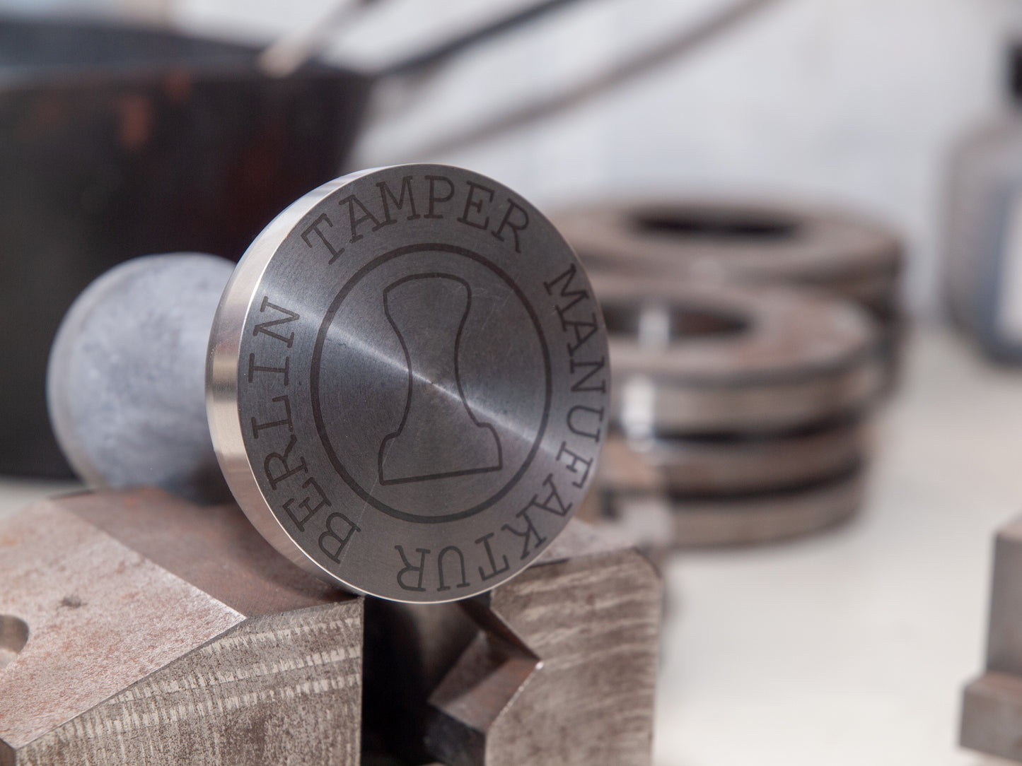 Handgefertigter Espresso-Tamper – Beton-Griff (Kurzer Griff) – Präzise und Einzigartig“
